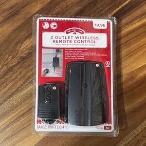 Holiday Time Wireless Remote Control - Black